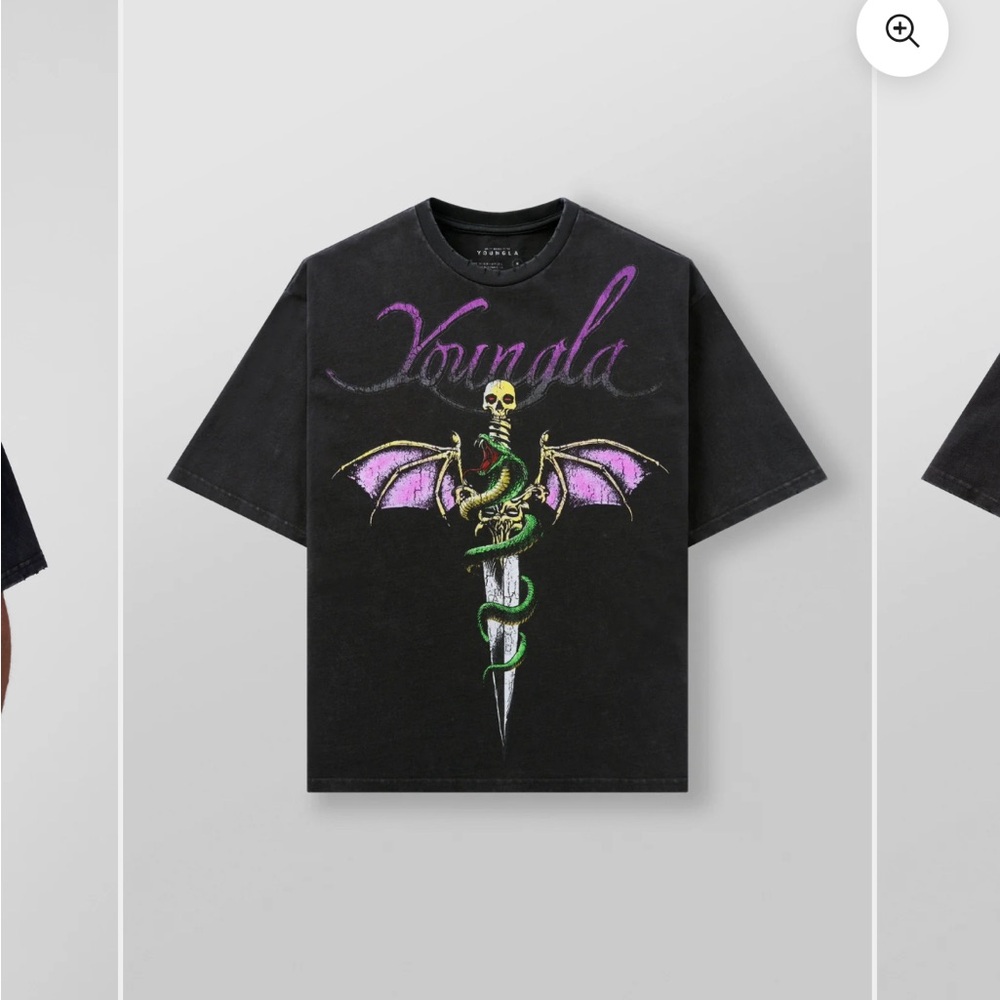 DISO youngla vintage rock black tee venom guardian